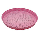 Carbon Steel Non Stick Pizza Tray Plate Pan Oven Safe Crisps Pie/Bread/Cake/Toast Dish Baking Tool Pink