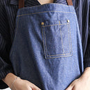 Creative Unisex Jeans Apron Kitchen Bakery Antifouling Smock for Cooking Baking