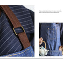 Creative Unisex Jeans Apron Kitchen Bakery Antifouling Smock for Cooking Baking
