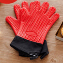 Kitchen Silicone Gloves Heat-resistant Oven Mitts BBQ Cooking Grilling, Food Safe, BPA Free FDA Approved