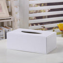 Desktop Tissue Holder White Office Box Napkin Organizer Toilet Paper Holder, Stylish Home Decoration 9.84x5.51x3.74 inch