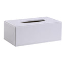 Desktop Tissue Holder White Office Box Napkin Organizer Toilet Paper Holder, Stylish Home Decoration 9.84x5.51x3.74 inch