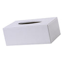 Desktop Tissue Holder White Office Box Napkin Organizer Toilet Paper Holder, Stylish Home Decoration 9.84x5.51x3.74 inch