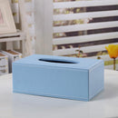 Blue Napkin Case Car Tissue Box Accessory for Office Hotel Restaurant, Stylish Home Decoration 9.84x5.51x3.74 inch