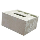 1PCS Car Home Rectangle PU Leather Tissue Box Cover Home Napkin Holder Beige