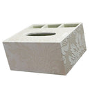 1PCS Car Home Rectangle PU Leather Tissue Box Cover Home Napkin Holder Beige
