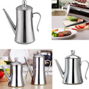 Oil and Vinegar Bottle Dispenser Pourer Drizzler Cooking Oil Jar Can 1L