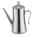 Pour Over Drip Kettle Pot with Spout for Oil Vinegar Sauce Kitchen Stainless Steel 1.2L