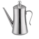 Pour Over Drip Kettle Pot with Spout for Oil Vinegar Sauce Kitchen Stainless Steel 1.2L
