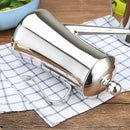 Pour Over Drip Kettle Pot with Spout for Oil Vinegar Sauce Kitchen Stainless Steel 1.2L