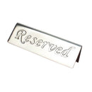 Reserved Card Hotel Tabletop Display Stainless Restaurant Name Card Holder, Highly Visible, for Wedding Receptions, Banquets & Parties