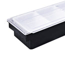 4 Compartment Condiment Server Caddy Removable Dishes Plastic Box Tray Great For Spices, Sauces, Dressings, Fruits, Picnic & BBQ, Kitchen Outdoor Use