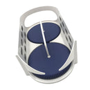 Lazy Susan Storage Basket Rotatable Receiving Household Supplies Container Countertops - BPA Free 11.4" L X 6.3" W X 3.5" H
