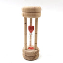 3 Minute Round Wooden Sand Timer Hourglass For Kid Reading Game Playing
