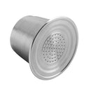 Stainless Steel Reusable Refillable Coffee Pod Filter for Most of Coffee Machines, Excellent Filter Replacement to Coffee Pods and Accessories, Silver