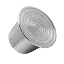 Stainless Steel Reusable Refillable Coffee Pod Filter for Most of Coffee Machines, Excellent Filter Replacement to Coffee Pods and Accessories, Silver