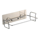23 x 13cm Silver Stainless Steel Garbage Bag Rack Hanging Trash Rubbish Storage Holder Home