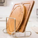 Stainless Steel Cutting Board Rack - Dishes Dryer Stand - Keep Dish and Lids Neat and Organized