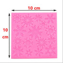 Christmas Snowflakes Silicone Mold Fondant Cake Border Cupcake Mould Decoration Tool, 3.94x 3.94inch