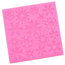 Christmas Snowflakes Silicone Mold Fondant Cake Border Cupcake Mould Decoration Tool, 3.94x 3.94inch