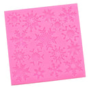 Christmas Snowflakes Silicone Mold Fondant Cake Border Cupcake Mould Decoration Tool, 3.94x 3.94inch