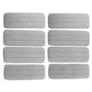 8 Pack Microfiber Mop Pads Head, Wet Dry Mops Refill for Deerma Water Spray Mop Sweeper, Gray