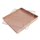 Stainless Steel Wire Cooling Rack for Baking fits Half Sheet Pans Cool Cookies Cakes Breads Oven Safe for Cooking