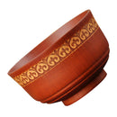 Solid Wood Bowl, 4.45 inch Dia, for Rice, Soup, Dip, Home Decoration