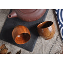 Mini Wood Tea Cup 50ml Wooden Teacups Coffee Mug Wine Mug for Drinking Tea, Coffee, Wine, Beer, Hot Drinks
