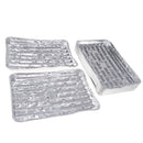 20pcs/set Disposable Aluminum Foil Pans Barbecue Grilling Trays Baking Plate