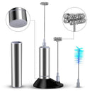 6pcs/set Milk Cappuccino Makers Electric Semi-automatic Handheld Foamer