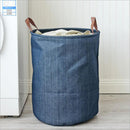 Laundry Hamper Basket with Handles, Durable Dirty Clothes Box for Bathroom Bedroom Home, 13.78 x 17.72 inch