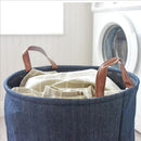 Laundry Hamper Basket with Handles, Durable Dirty Clothes Box for Bathroom Bedroom Home, 13.78 x 17.72 inch
