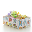 Storage Baskets with Cotton Rope Handles Collapsible Cloth Storage Bins Decorative Fabric Storage Bin