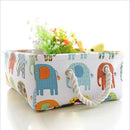 Storage Baskets with Cotton Rope Handles Collapsible Cloth Storage Bins Decorative Fabric Storage Bin