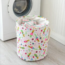 Thickened Laundry Basket Durable Handle Waterproof Round