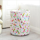 Thickened Laundry Basket Durable Handle Waterproof Round