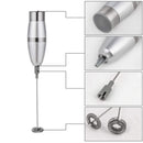 Electric Milk Frother Coffee Mesh Maker Double Creamer Pump Mini Rack, Stainless Steel, Cocoa Shaker - Art Stencils