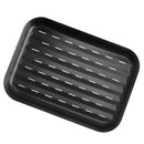 13 x 10 Inch Nonstick Bakeware Rectangle Cake Mold, Meat Roasting Pan, Black, Carbon Steel