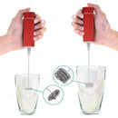 Handheld Milk Frother - Battery Powered Electric Drink Mixer Whisk, Mini Blender Foamer for Cappuccino, Frappe, Latte, Matcha and Coffee Foam Maker