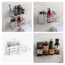 Shower Basket Shelf for Shampoo Conditioner Bathroom Kitchen Storage Organizer Stainless Steel