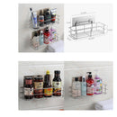 Shower Basket Shelf for Shampoo Conditioner Bathroom Kitchen Storage Organizer Stainless Steel