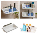 Easy Eco Life Suction Cup Floating Shelf Bathroom Shower Rack Window Mirror Wall Corner Mounted