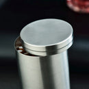 Round Sealed Cigarette Storage Jar Coffee Sugar Tea Canister Stainless Steel