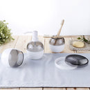 4pcs Bathroom Accessory Set Soap Dish Dispenser Tumbler Toothbrush Holder