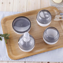 4pcs Bathroom Accessory Set Soap Dish Dispenser Tumbler Toothbrush Holder