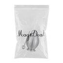 Sugar Bowl, Pepper Salt Dispenser, Seasoning Bowl, Spices Bowl, Stainless Steel Sugar Bowl with Lid and Spoon, 400ml, Silver