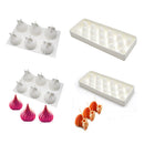 6 Holes Silicone Mold For Chocolate Cake Jelly Pudding Handmade Soap Whirlwind Shape