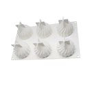 6 Holes Silicone Mold For Chocolate Cake Jelly Pudding Handmade Soap Whirlwind Shape