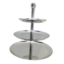 3 Tier Stainless Steel Cake Stand Fruit Plate Wedding Birthday Party Decor
